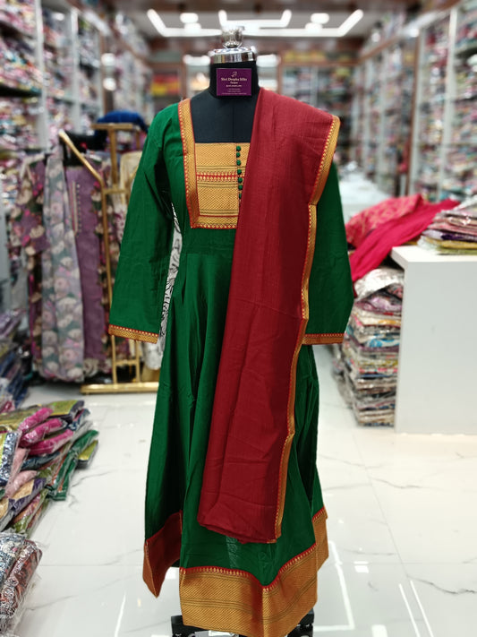 Narayanpet Silk Cotton Salwar Set Premium Party Wear