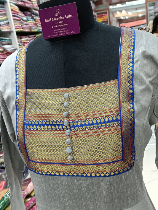 Narayanpet Silk Cotton Salwar Set Premium Party Wear