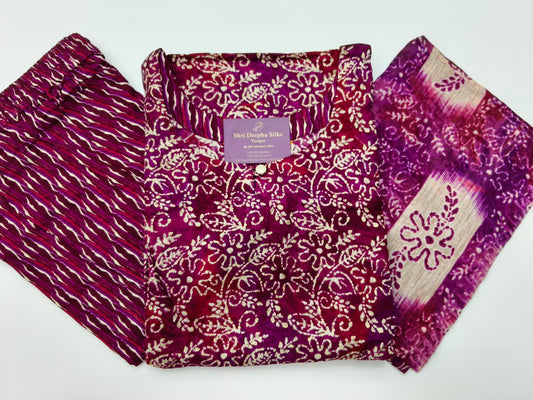 Office Wear Vatican Silk 3 Pcs Salwar Set