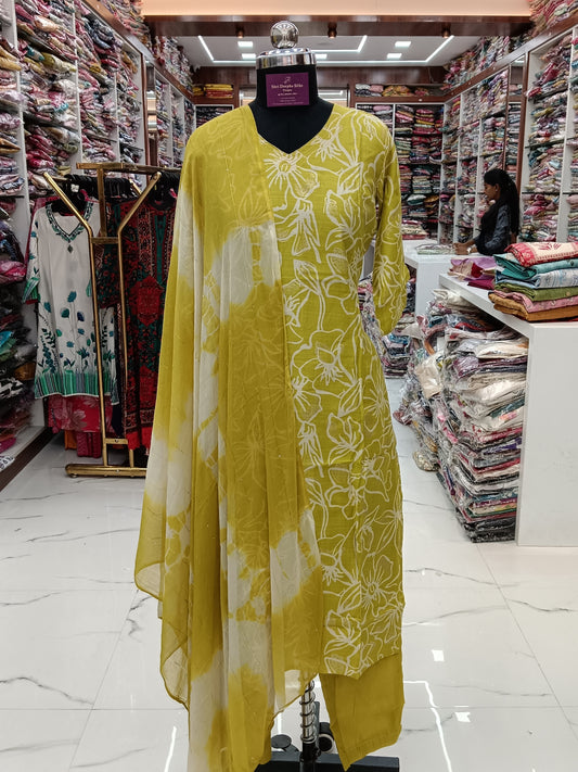 Casual Wear Vatican Silk 3 Pcs Salwar Set - JVSS04