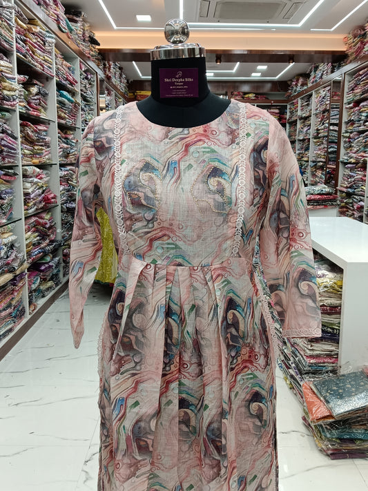 Linen Cotton Feeding Midi - FDM38