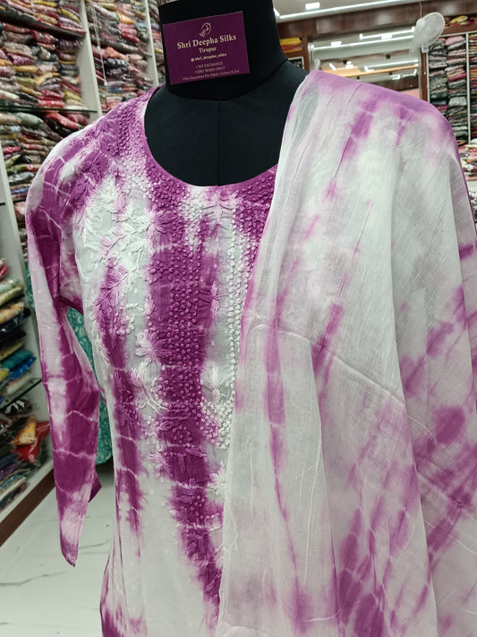 Pure Cotton 3 Pcs Salwar Set - PCS12