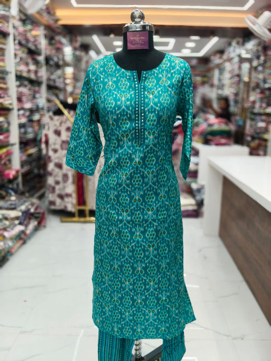 Office Wear Spun Cotton 3 Pcs Salwar Set -OSS11