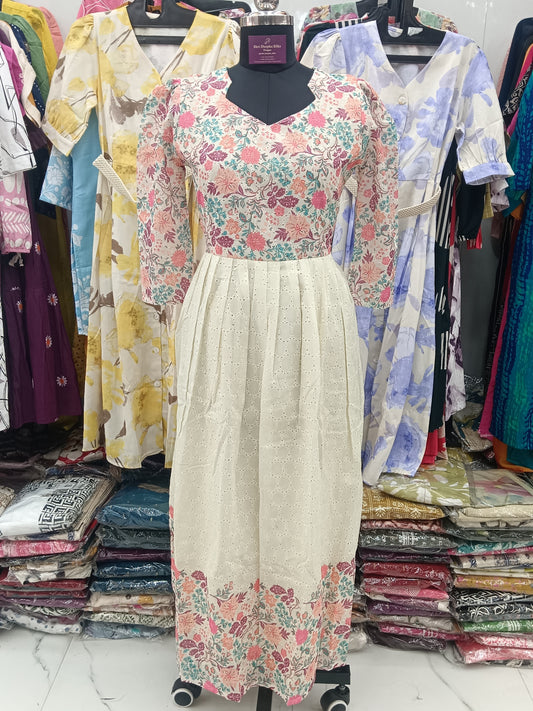 Printed Hakoba Full Flare Maxi - PHMX05