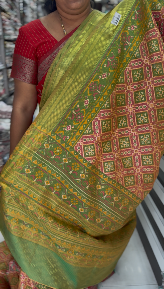 Batik with Zari Border Silk Saree - SS05