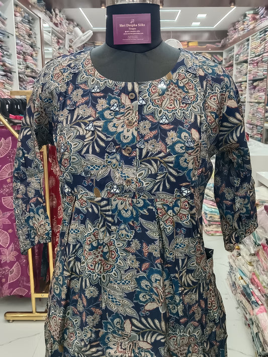 Fluorescent Blue Fluffy Midi - FFMD24