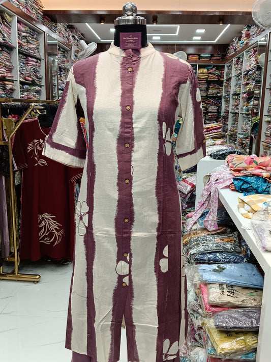 Office Wear Cotton 2 Pcs Salwar Set - OW2S55