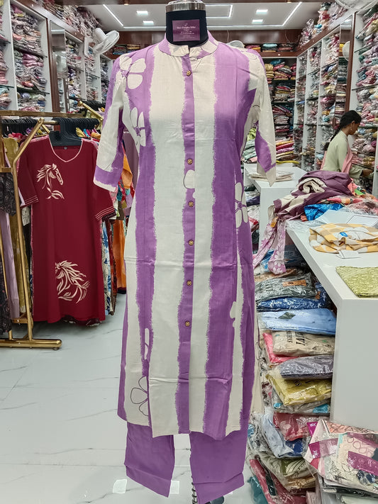 Office Wear Cotton 2 Pcs Salwar Set - OW2S56