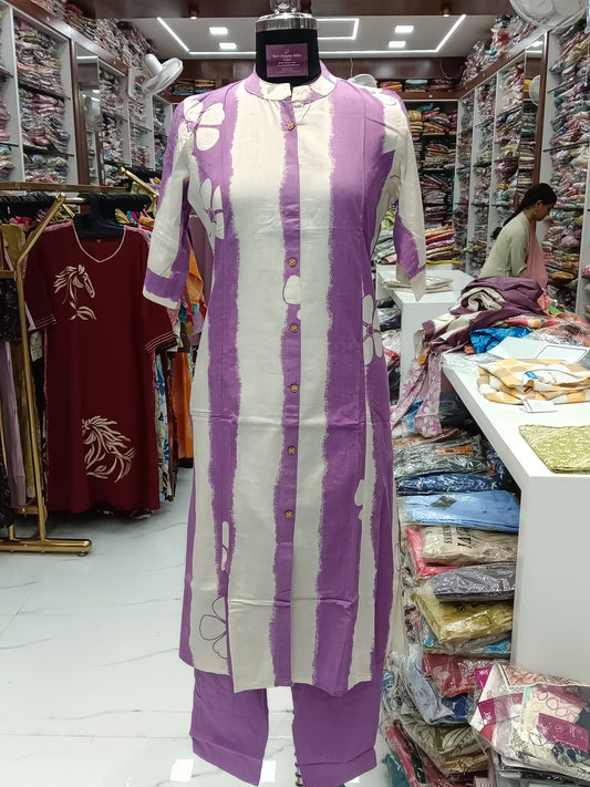 Office Wear Cotton 2 Pcs Salwar Set - OW2S56