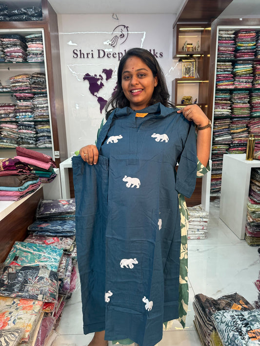 Classic Elephant Blue Co Ord Set - CECS05