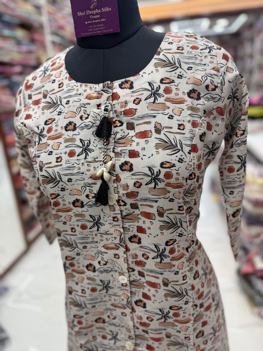 Linen Cotton Kurti - LC13