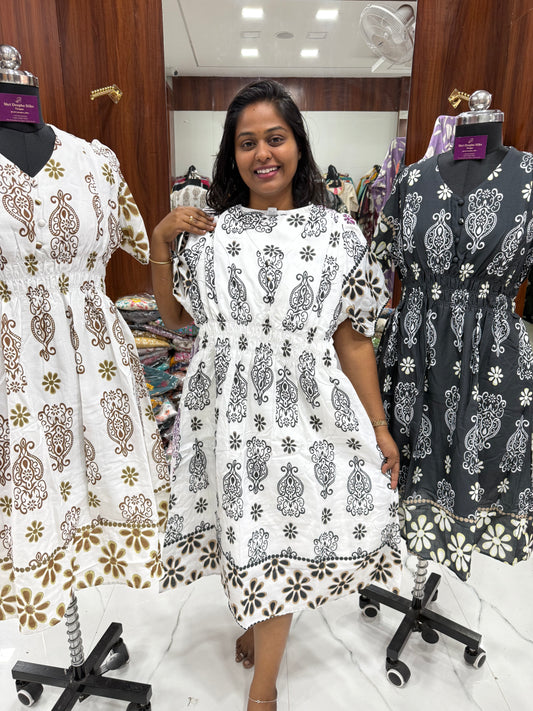 White & Black Western Midi - WM18