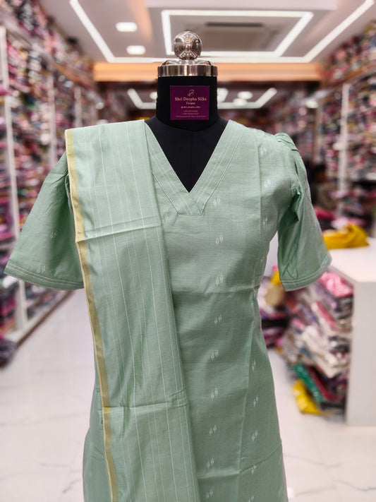 Premium Party Wear Tussar Silk 3 Pcs Salwar Set