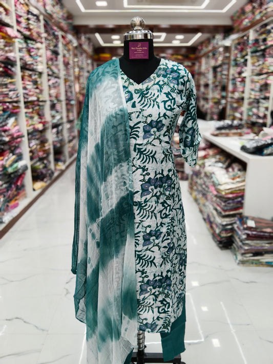 Casual Wear Vatican Silk 3 Pcs Salwar Set - JVSS01