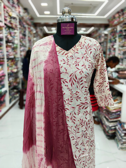 Office Wear Vatican Silk 3 Pcs Salwar Set