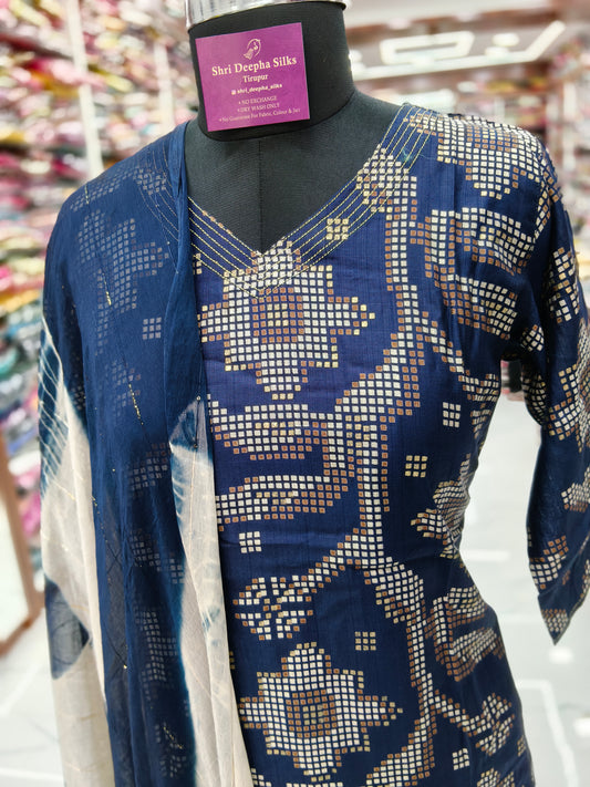 Office Wear Vatican Silk 3 Pcs Salwar Set