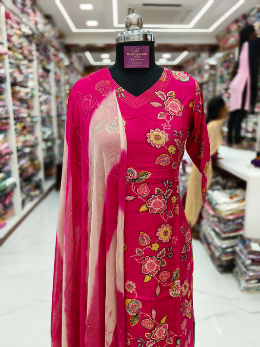 Office Wear Vatican Silk 3 Pcs Salwar Set