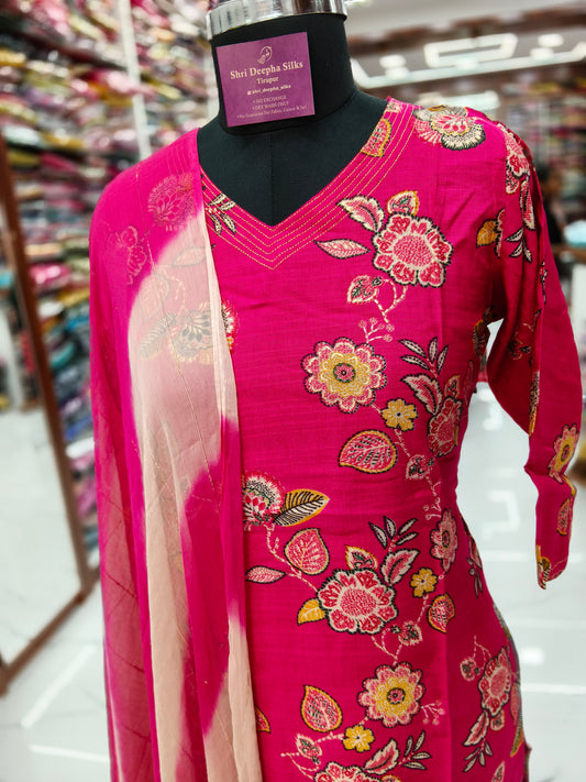 Office Wear Vatican Silk 3 Pcs Salwar Set