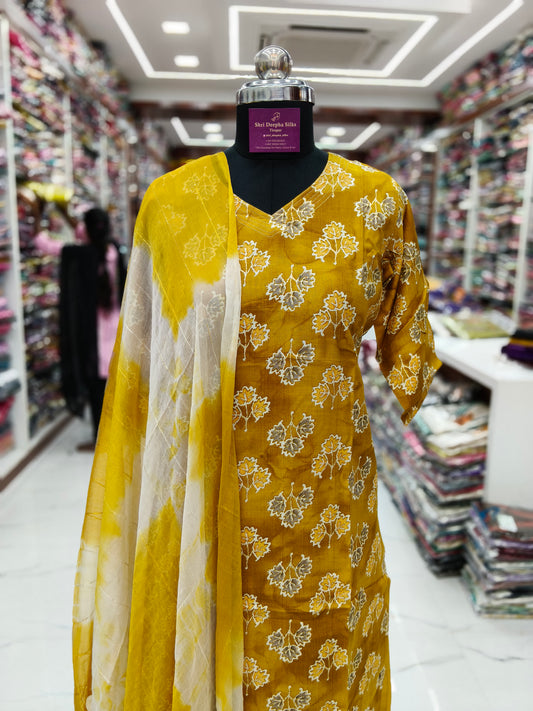 Office Wear Vatican Silk 3 Pcs Salwar Set