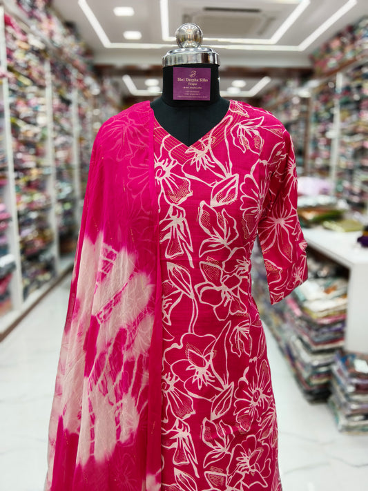 Office Wear Vatican Silk 3 Pcs Salwar Set