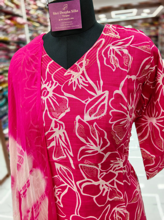 Office Wear Vatican Silk 3 Pcs Salwar Set