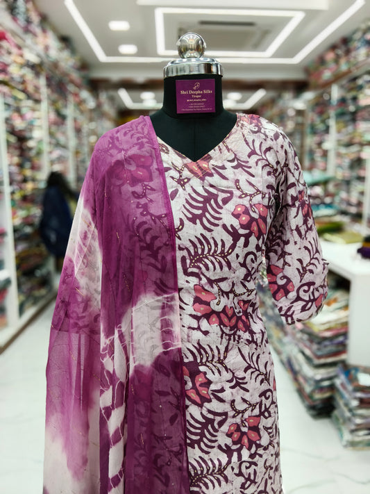 Office Wear Vatican Silk 3 Pcs Salwar Set