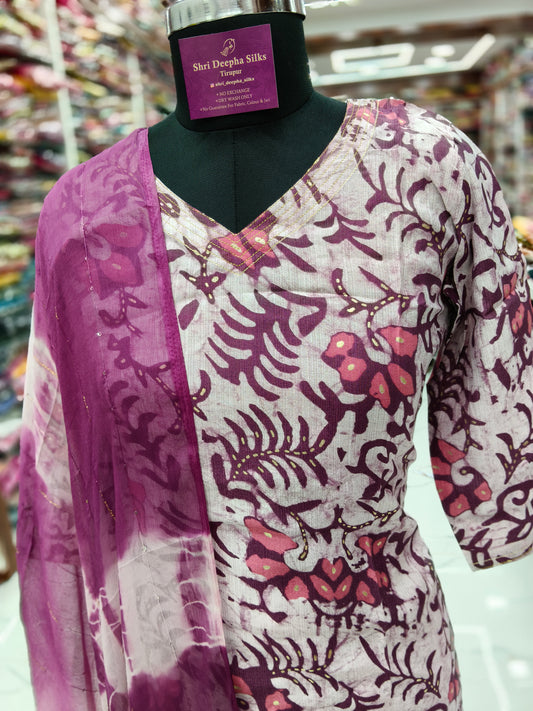 Office Wear Vatican Silk 3 Pcs Salwar Set