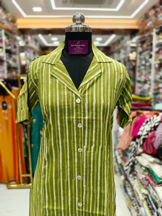 Jaipur Cotton Aline Collar Kurti - JP06