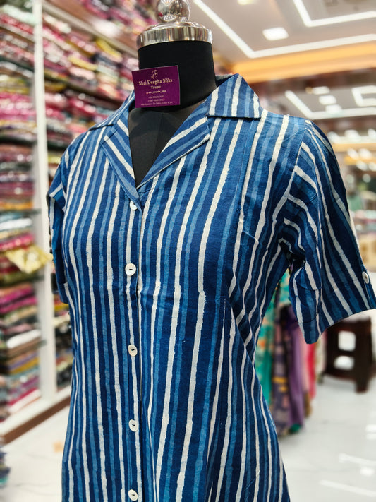 Jaipur Cotton Aline Collar Kurti - JP07