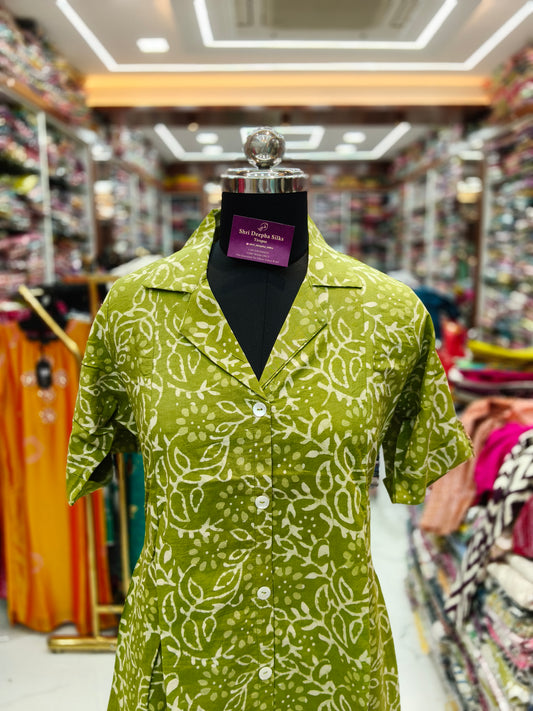 Jaipur Cotton Aline Collar Kurti - JP08