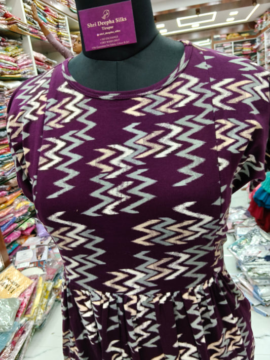 Soft Hosiery Cotton Zigzag Feeding Midi - FM16