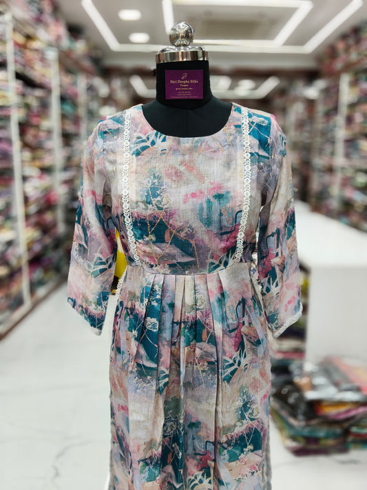 Linen Cotton Feeding Midi - FM56