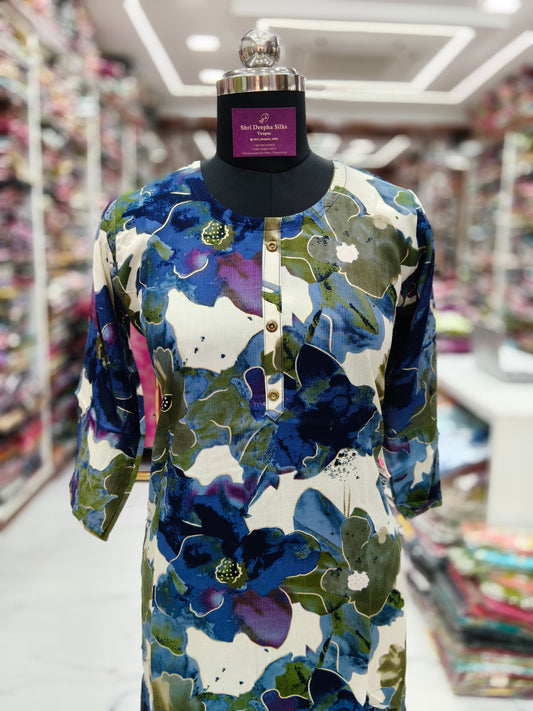 Spun Cotton Budget Kurti - NBK05