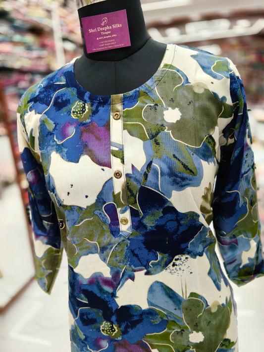 Spun Cotton Budget Kurti - NBK05