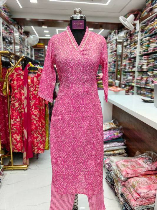 Office Wear Spun Cotton 3 Pcs Salwar Set -OSS04