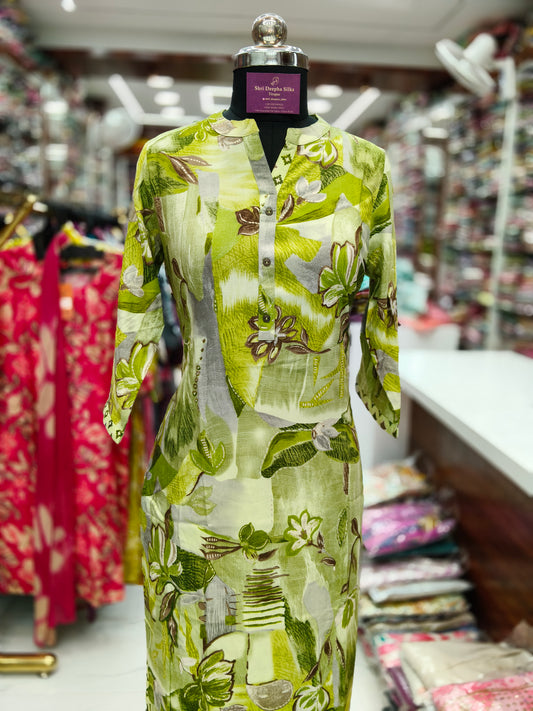 Office Wear Spun Cotton 3 Pcs Salwar Set -OSS03