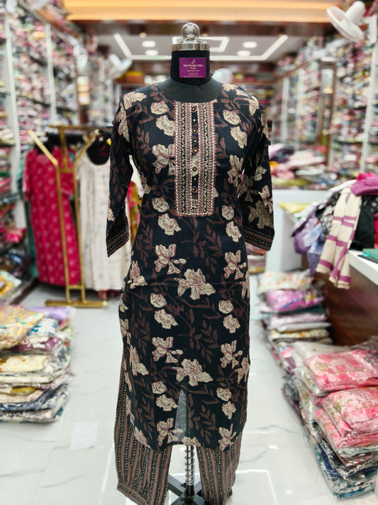 Pure Cotton 3 Pcs Salwar Set - PCS10