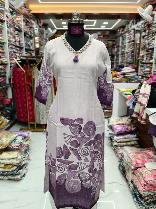 Pure Cotton 3 Pcs Salwar Set - PCS14