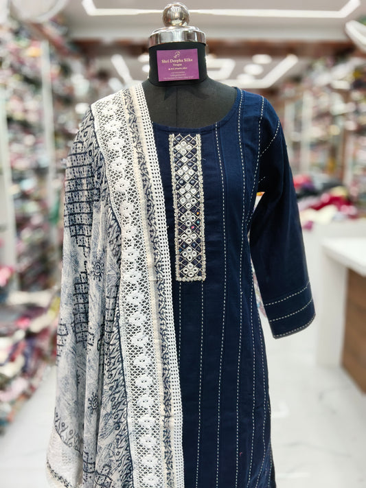 Premium Party Wear 3 Pcs Salwar Set - PSS