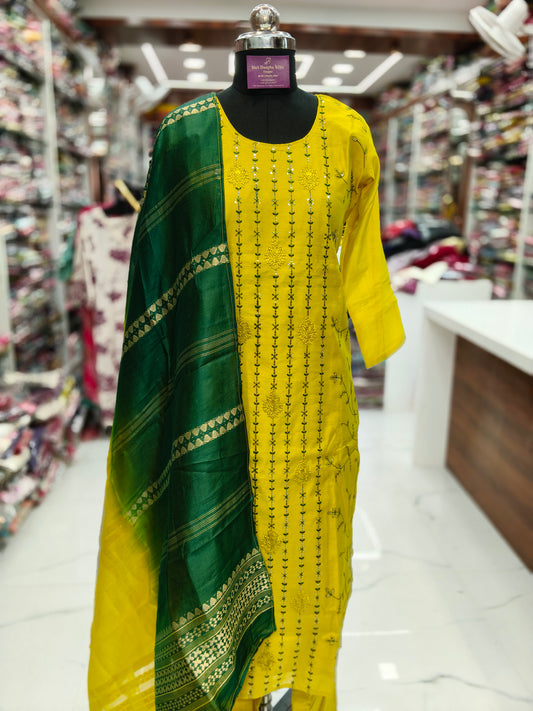 Premium Party Wear 3 Pcs Salwar Set - PSS