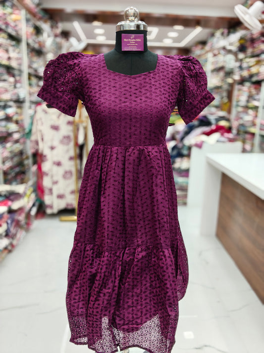 Hakoba Puff Midi Wine - HPM12