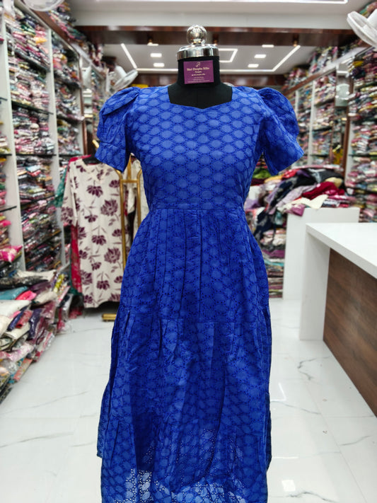 Hakoba Puff Midi Royal Blue - HPM19