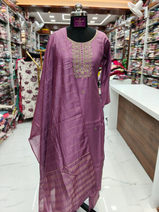 Premium Party Wear 3 Pcs Salwar Set - PSS