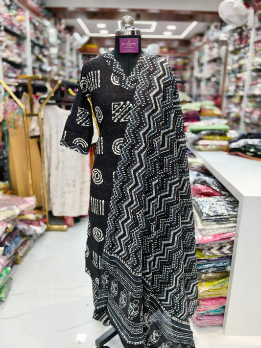 Pure Cotton 3 Pcs Salwar Set - PCS29