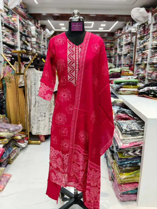 Premium Party Wear 3 Pcs Salwar Set - PSS