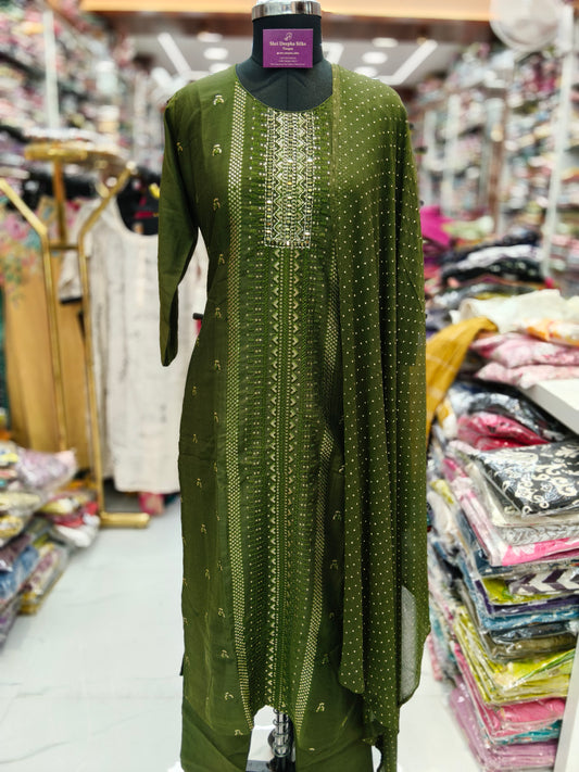 Premium Party Wear 3 Pcs Salwar Set - PSS