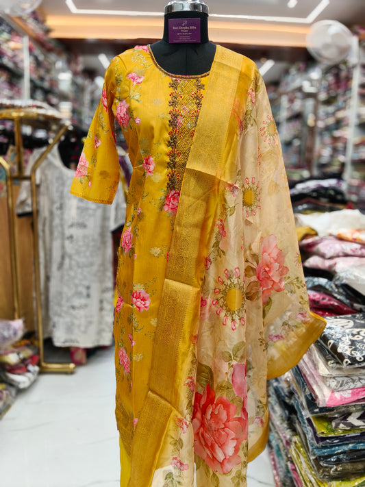 Premium Party Wear 3 Pcs Salwar Set - PSS