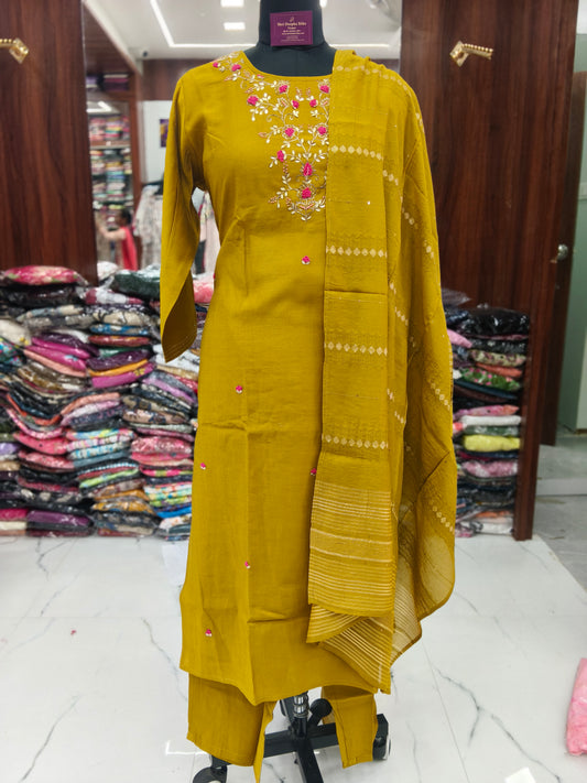 Premium Party Wear 3 Pcs Salwar Set - PSS