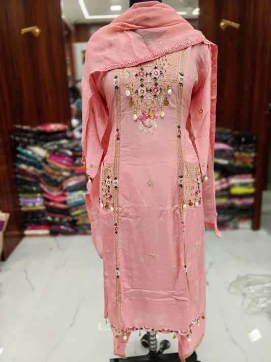 Premium Party Wear 3 Pcs Salwar Set - PSS