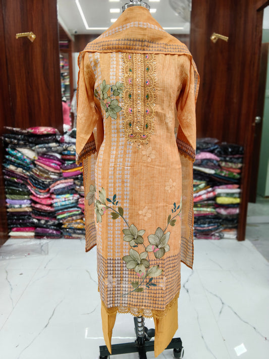 Premium Party Wear 3 Pcs Salwar Set - PPSS09